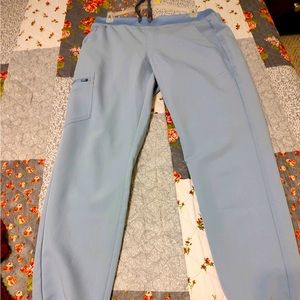 Figs jogger bottoms dusty blue